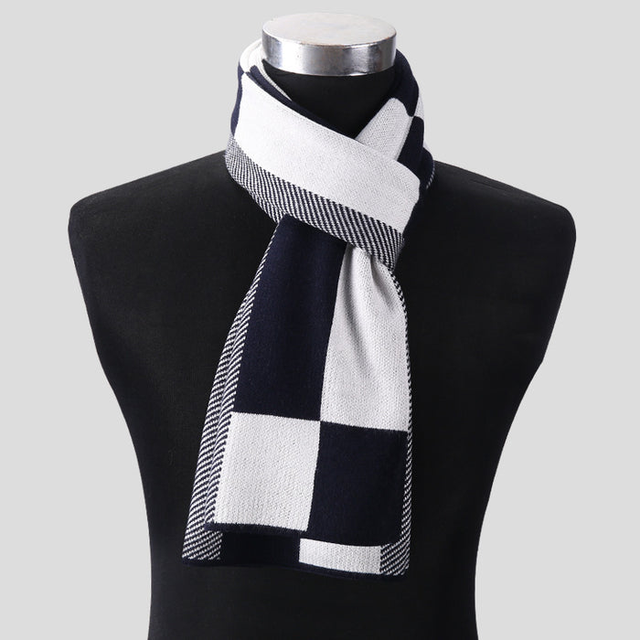 Plaid men scarf knitted scarf....................