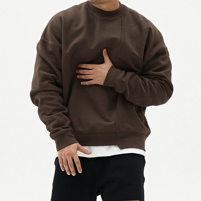 Pullover Round Neck Sweater Loose Men Clothes.....