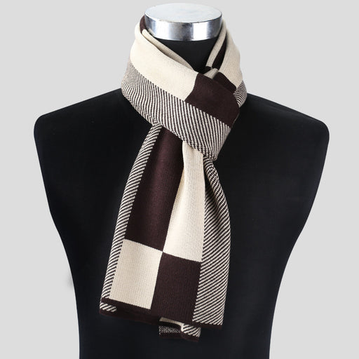 Plaid men scarf knitted scarf....................