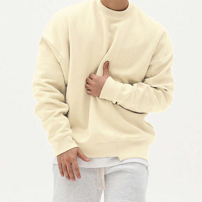 Pullover Round Neck Sweater Loose Men Clothes.....