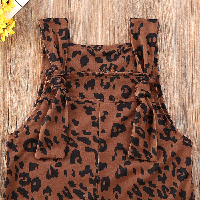 Baby Kid Girls Leopard Dress Sleeveless Casual